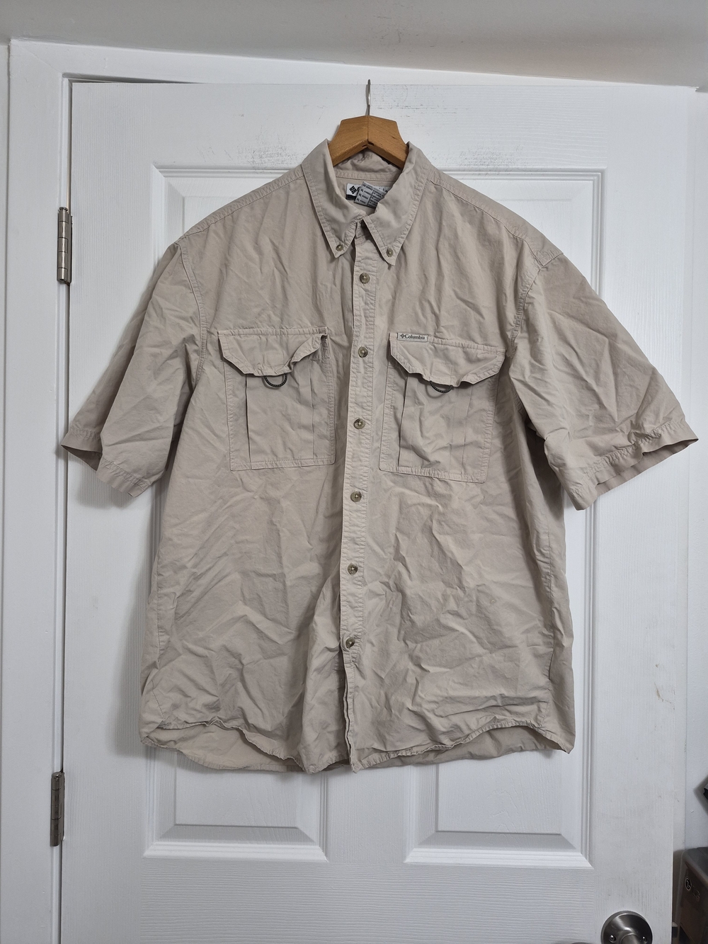 Columbia Men’s Short Sleeve Fishing Shirt - Tan